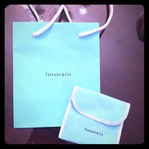 Tiffany & Co Small shopping bag and jewelry pouch
